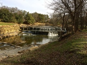 bike trail water fall