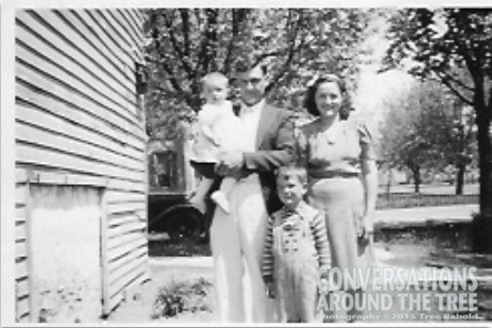 George and Gertrude Carr (boy in front) Joe Carr (baby) Barbara Carr - my mom